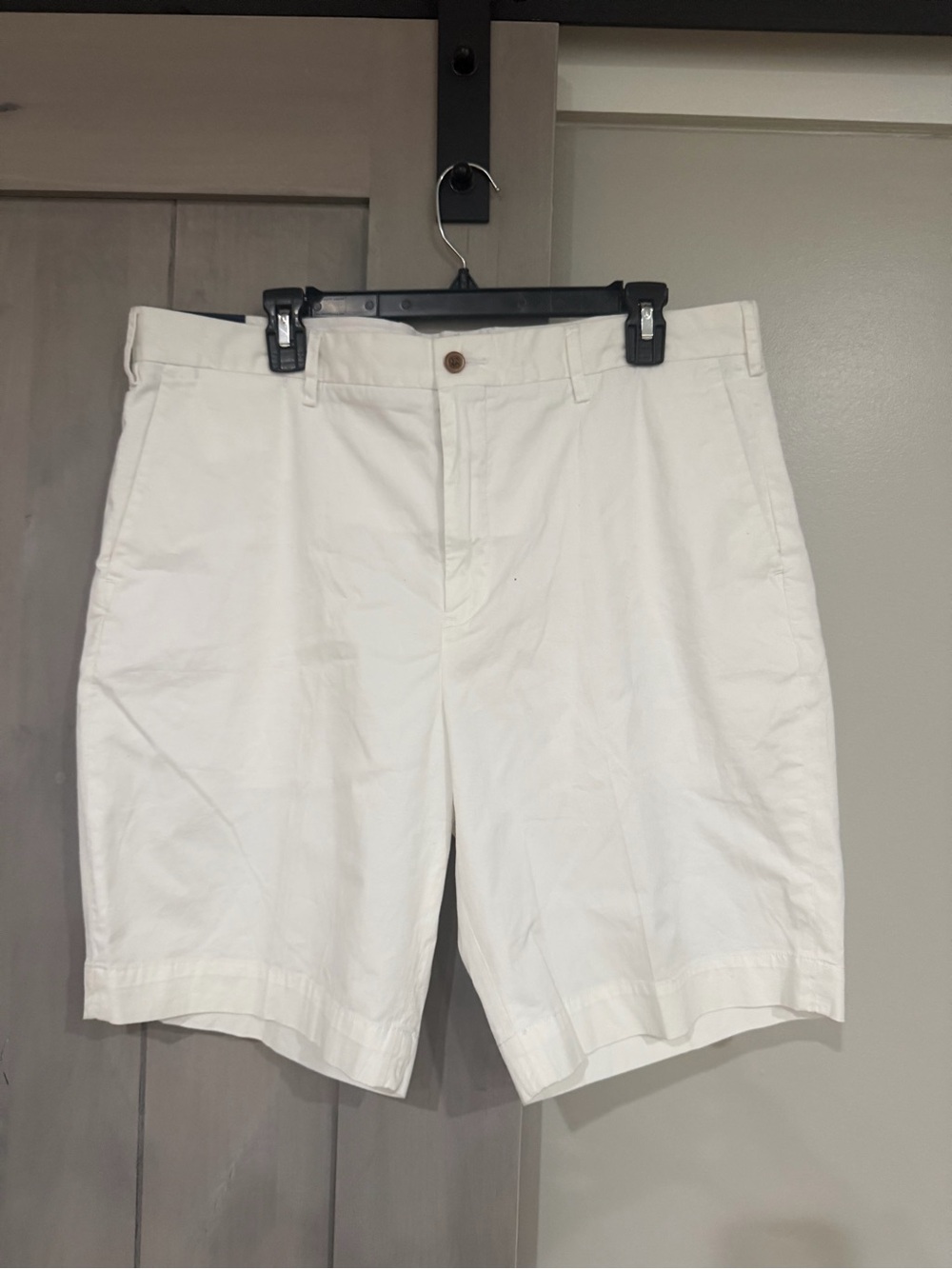 Polo by Ralph Lauren White Men's Flat-Front Chino Shorts